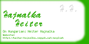 hajnalka heiter business card